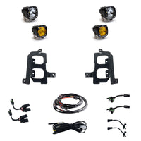 GMC 2500/3500 (20-On) Clear Spot/Baja Amber W/C Fog Pocket Kit Baja Designs