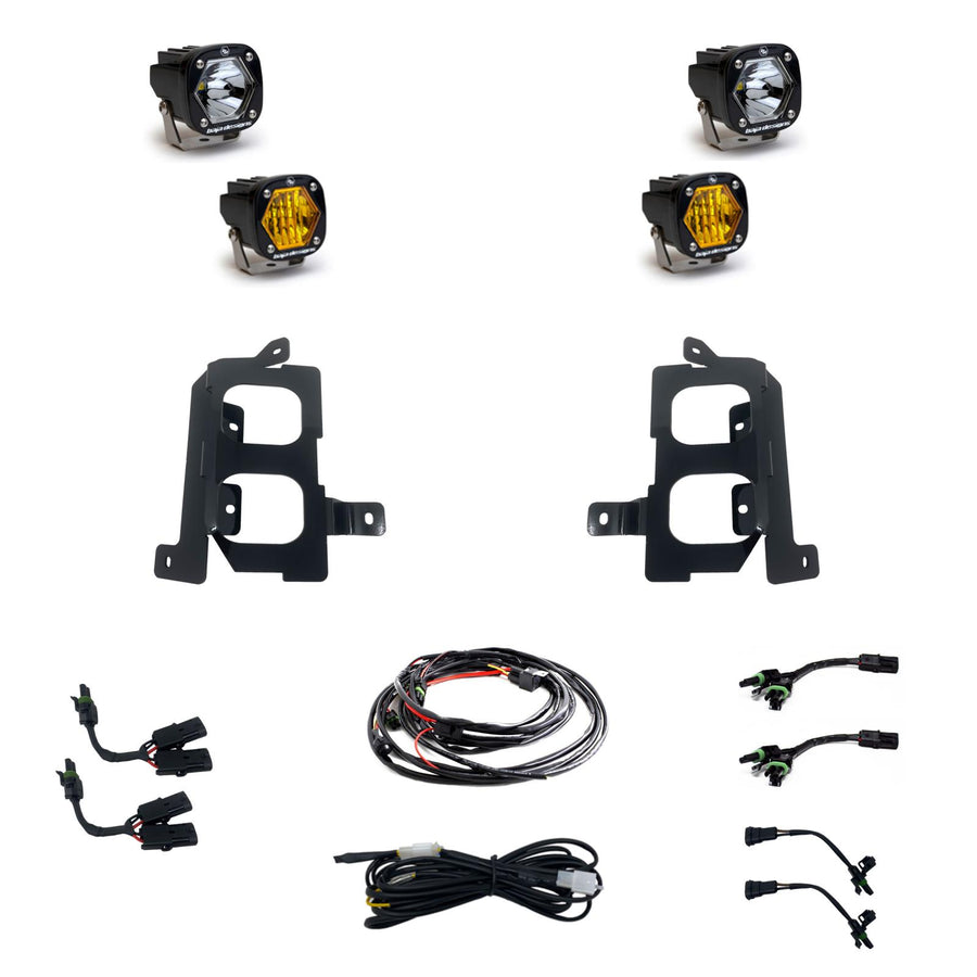GMC 1500 (19-On) Clear Spot/Baja Amber W/C FPK Baja Designs