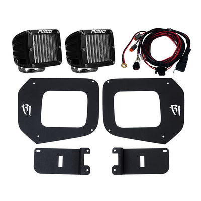 Rigid Industries 16-17 Toyota Tacoma Fog Light Mount Kit Includes 2 SAE D-Series Lights D-Series Pro RIGID Industries