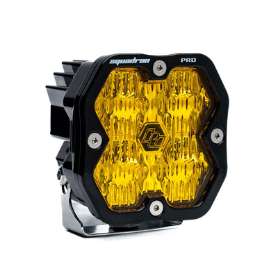 Squadron 2.0 Pro Black LED Auxiliary Light Pod Universal Baja Amber Wide Cornering Baja Designs