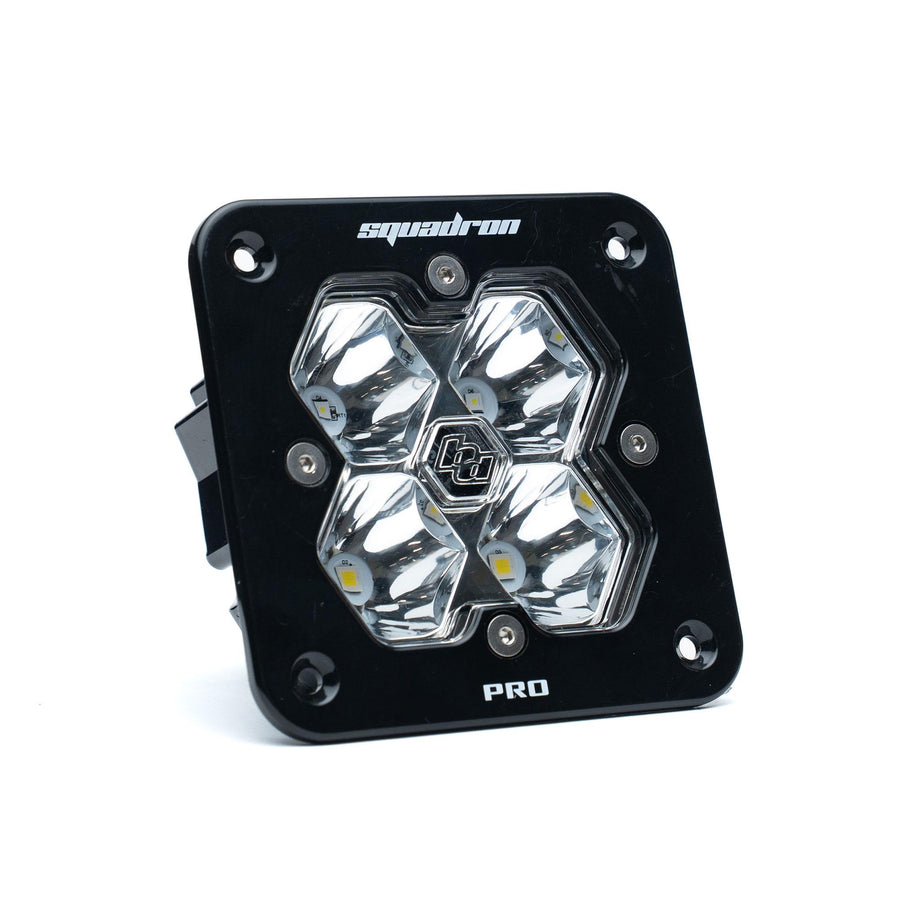 Squadron 2.0 Pro Black Flush Mount LED Auxiliary Light Pod Universal Clear Spot Baja Designs