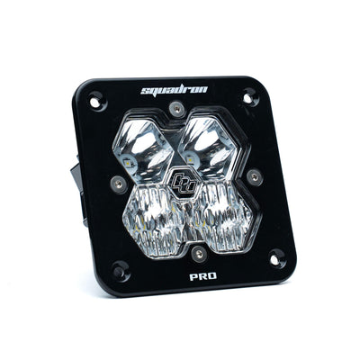 Squadron 2.0 Pro Black Flush Mount LED Auxiliary Light Pod Universal Clear Driving/Combo Baja Designs