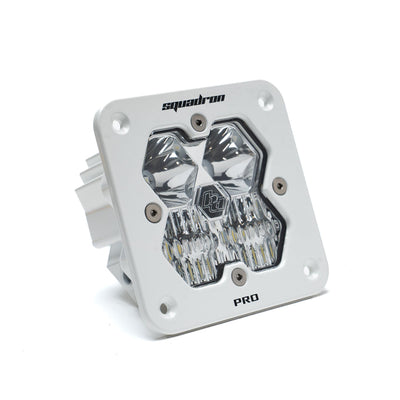 Squadron 2.0 Pro White Flush Mount LED Auxiliary Light Pod Universal Clear Driving/Combo Baja Designs