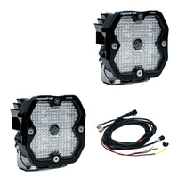 Squadron 2.0 Pro Black LED Auxiliary Light Pod Pair Universal Clear Work/Scene Baja Designs