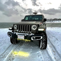 Skid Plate with Integrated LED Emitters for Jeep Wrangler JL and Gladiator JT