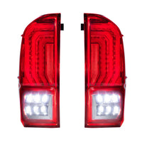 Morimoto XB LED Tail Lights: Toyota Tacoma (16-23 / Red Lens / Set)