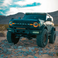 2021-2024 Ford Bronco Triple LED Fog Light Kit for Steel Bumper
