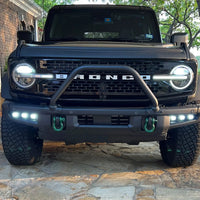 2021-2024 Ford Bronco Triple LED Fog Light Kit for Steel Bumper
