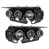 2021-2024 Ford Bronco Off Road LASER Auxiliary Lights + LED Fog Light Kit for Steel Bumper