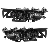 2021-2024 Ford Bronco Off Road LASER Auxiliary Lights + LED Fog Light Kit for Steel Bumper