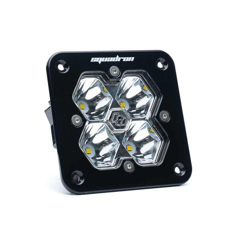 Squadron 2.0 Sport Black Flush Mount LED Auxiliary Light Pod Universal Clear Spot Baja Designs