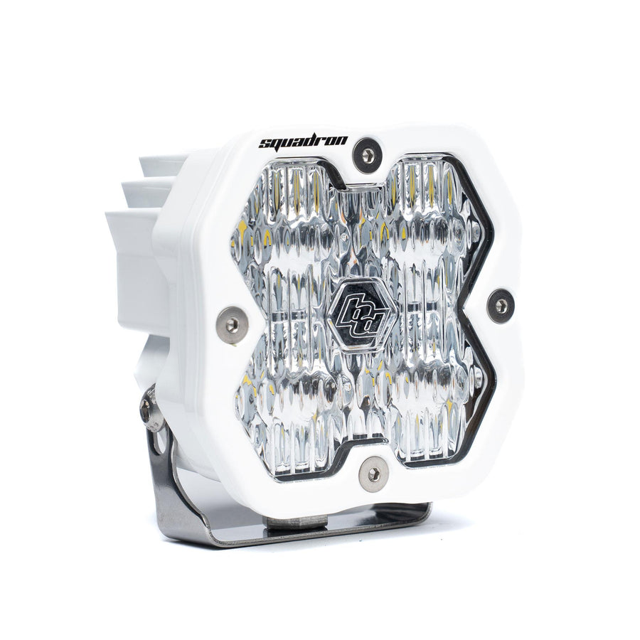 Squadron 2.0 Sport White Flush Mount LED Auxiliary Light Pod Universal Clear Wide Cornering Baja Designs