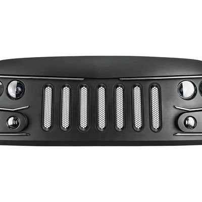 Vector grill with mesh inserts