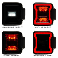 Black Series LED Jeep Wrangler JL Tail Lights