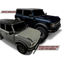 Integrated Windshield Roof LED Light Bar System for 2021+ Ford Bronco