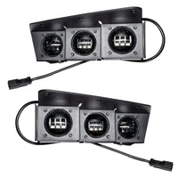 2021-2024 Ford Bronco Triple LED Fog Light Kit for Steel Bumper