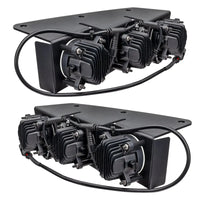 2021-2024 Ford Bronco Triple LED Fog Light Kit for Steel Bumper