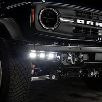 2021-2024 Ford Bronco Triple LED Fog Light Kit for Steel Bumper