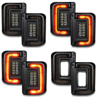V2 | 2007-2017 Jeep Wrangler JK Flush Mount LED Tail Lights | Low-Profile Trail Protection