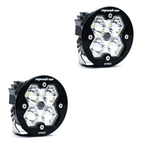 Squadron-R 2.0 Pro Black LED Auxiliary Light Pod Pair (No Harness) Universal Clear Spot Baja Designs