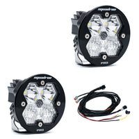 Squadron-R 2.0 Pro Black LED Auxiliary Light Pod Pair Universal Clear Driving/Combo Baja Designs