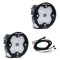 Squadron-R 2.0 Pro Black LED Auxiliary Light Pod Pair Universal Clear Work/Scene Baja Designs