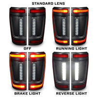 Flush Style LED Tail Lights for 2021-2024 Ford F-150