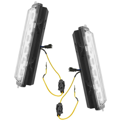 Side view of Dual Function Amber/White Reverse LED Modules for Ford Bronco Flush Tail Lights