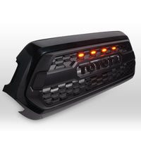 2016-2023 Gen 3 Toyota Tacoma TRD PRO Pre-Runner Style LED Grill Light Kit with four light mounts.