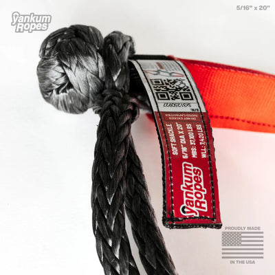 DOUBLE LOOP SOFT SHACKLE 5/16" (HIGH VIS SLEEVE)