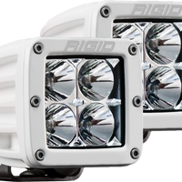 Rigid Industries Hybrid Flood Surface Mount White Housing Pair D-Series Pro RIGID Industries