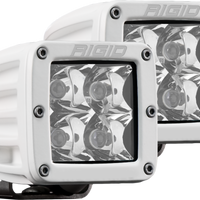 Rigid Industries Hybrid Spot Surface Mount White Housing Pair D-Series Pro RIGID Industries