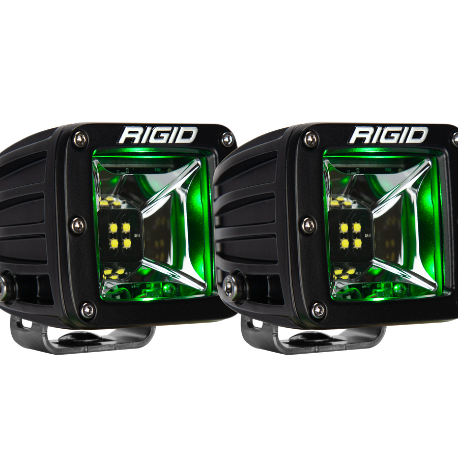 Rigid Industries Scene Green Backlight Surface Mount Pair Radiance RIGID Industries