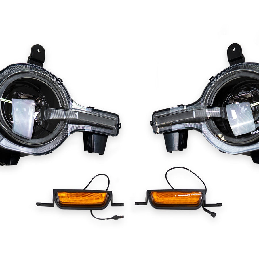 2021-2025 Ford Bronco Black Headlights
