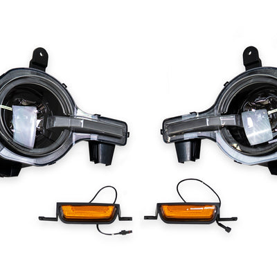 2021-2025 Ford Bronco Black Headlights
