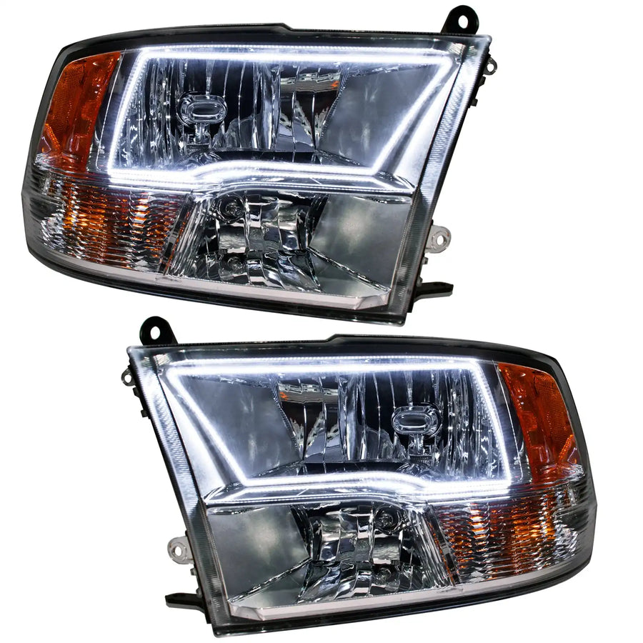 2009-2018 Ram Sport Pre-Assembled Headlights - Chrome