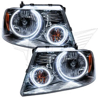2005-2008 Ford F-150 Pre-Assembled Halo Headlights - Chrome Housing