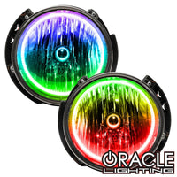 2007-2016 Jeep Wrangler Pre-Assembled Headlights - Dynamic ColorSHIFT