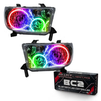 2007-2013 Toyota Tundra Pre-Assembled Halo Headlights - Chrome Housing