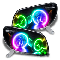2003-2005 Toyota 4-Runner Pre-Assembled Halo Headlights - Black Housing - Non HID