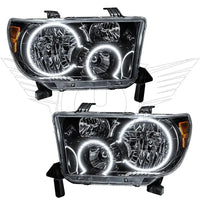 2007-2013 Toyota Tundra Pre-Assembled Halo Headlights - Black Housing