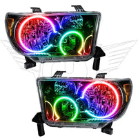 2007-2013 Toyota Tundra Pre-Assembled Halo Headlights - Black Housing