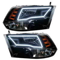 2009-2018 RAM 1500 Sport Pre-Assembled Headlights - Black Housing