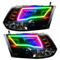 2009-2018 RAM 1500 Sport Pre-Assembled Headlights - Black Housing