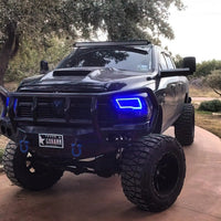 2009-2018 RAM 1500 Sport Pre-Assembled Headlights - Black Housing