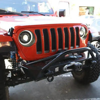 Front view of Oculus Headlights with white outer halo ring.