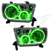 ORACLE Lighting 2010-2013 Toyota Tundra Pre-Assembled Halo Headlights w/ Level Adjusters