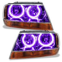1999-2004 Jeep Grand Cherokee LED Headlight Halo Kit