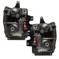 2008-2010 Ford F-250/F-350 Super Duty Pre-Assembled Halo Headlights - Chrome Housing