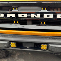2021-2023+ Ford Bronco Stock Plastic Bumper Dual Light Mount